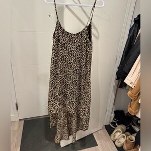Vintage Leopard Print Women's Dress
